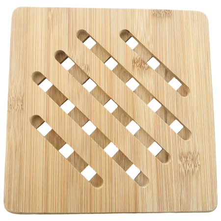 قاعدة خشبية مربعة مفرغة